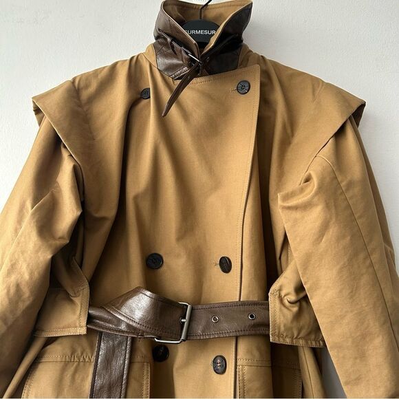 LVIR Cotton Convertible Trench Coat made in Korea - Picture 5 of 16